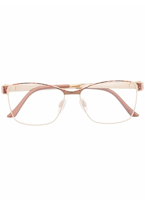 Cazal square-frame glasses - Gold