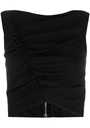 Versace gathered sleeveless top - Black