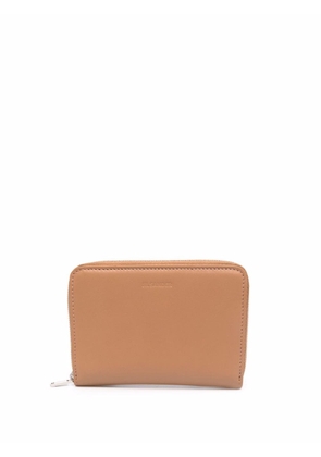 Jil Sander zip-around leather wallet - Brown