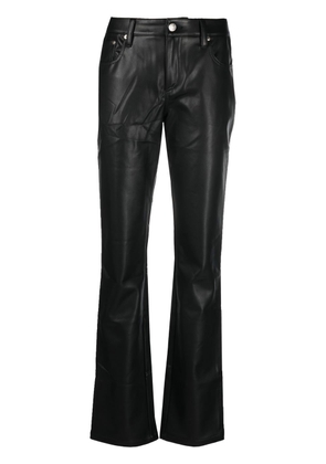 MISBHV faux-leather straight-leg trousers - Black