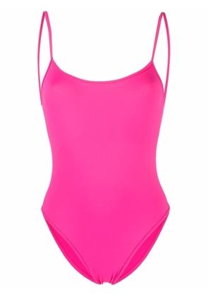 Manokhi scoop-neck backless swimsuit - Pink
