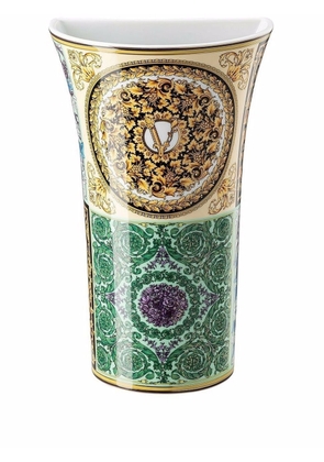 Versace Barocco Mosaic vase (26cm) - Green