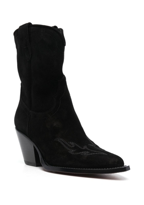 Sonora 95mm suede ankle boots - Black