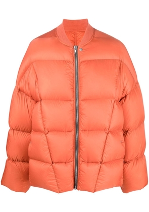 Rick Owens zipped-up padded jacket - Orange