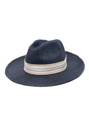Eleventy strap-detailing sun hat - Blue