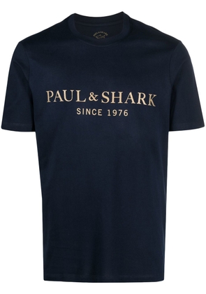 Paul & Shark logo-print short-sleeve T-shirt - Blue