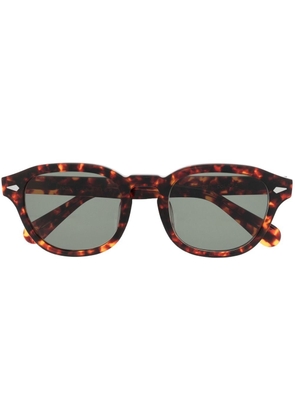 Lesca tortoiseshell-frame tinted sunglasses - Brown