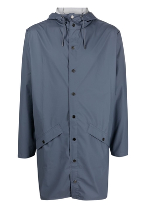 Rains drawstring hooded coat - Blue
