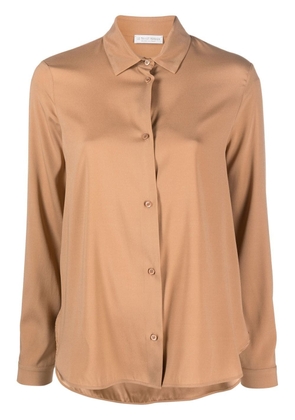 Le Tricot Perugia classic button-up shirt - Brown