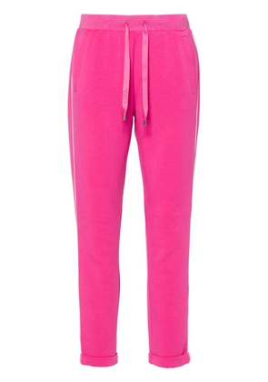 LIU JO crystal-embellished logo track pants - Pink