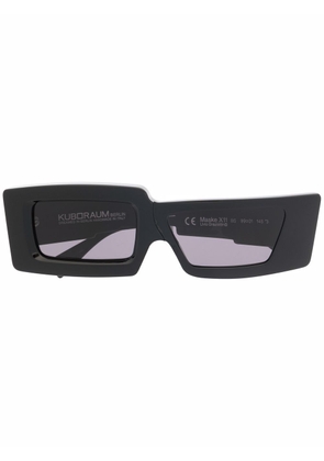 Kuboraum rectangle-frame sunglasses - Black