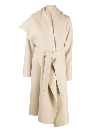 Harris Wharf London pressed-wool blanket coat - Neutrals