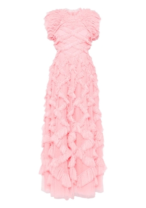 Needle & Thread Genevieve ruffled gown - Pink