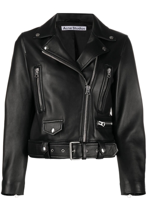 Acne Studios leather biker jacket - Black
