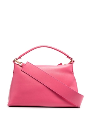 LIU JO x Leonie Hanne logo-print leather shoulder bag - Pink