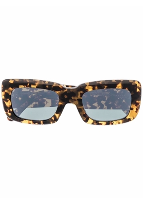 Linda Farrow x The Attico Marfa square-frame sunglasses - Brown