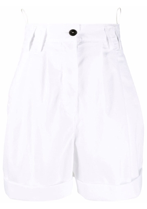 Forte Forte high-waisted pleated shorts - White