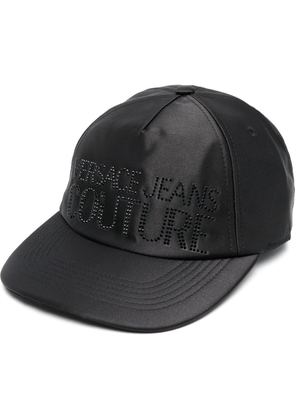 Versace Jeans Couture embellished-logo detail baseball cap - Black