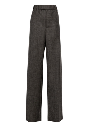 Bottega Veneta houndstooth wool tailored trousers - Brown