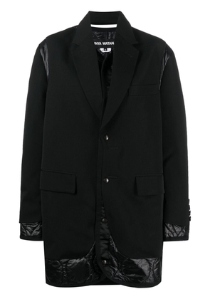 Junya Watanabe layered-design wool jacket - Black