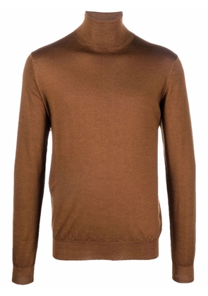 Dell'oglio roll-neck merino wool jumper - Brown