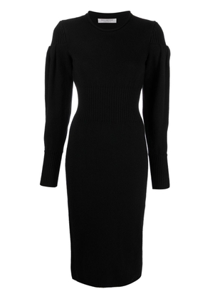 Philosophy Di Lorenzo Serafini long-sleeve knitted midi dress - Black
