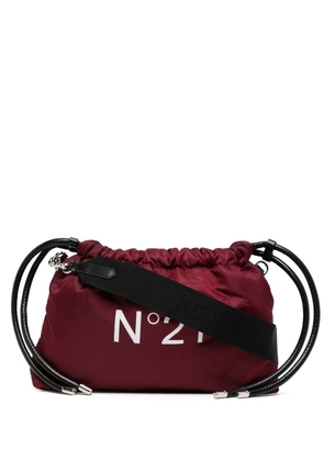 Nº21 logo-print drawstring crossbody bag - Red