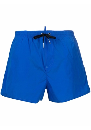 Dsquared2 Icon-print drawstring swim shorts - Blue