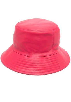 Yves Salomon tonal-stitching bucket hat - Pink