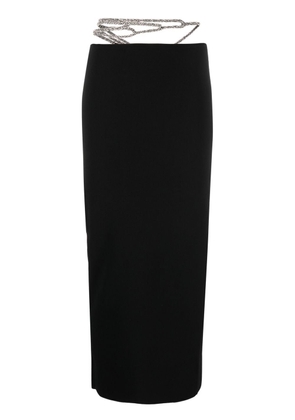 Christopher Esber crystal-embellished strap-detail skirt - Black