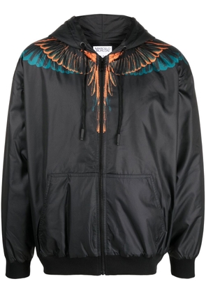Marcelo Burlon County of Milan Wings-print hooded jacket - Black