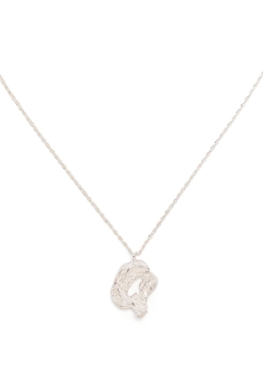 LOVENESS LEE Q alphabet pendant necklace - Silver