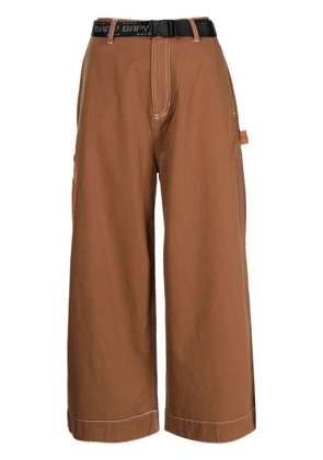 BAPY BY *A BATHING APE® wide cropped trousers - Brown