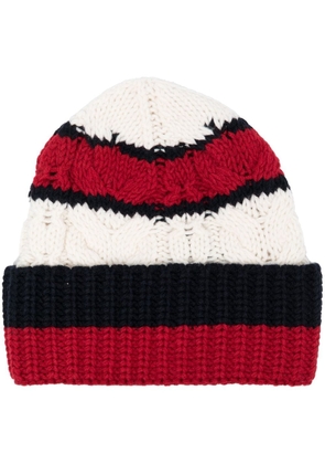 Tommy Hilfiger Premium cable-knit beanie - Red