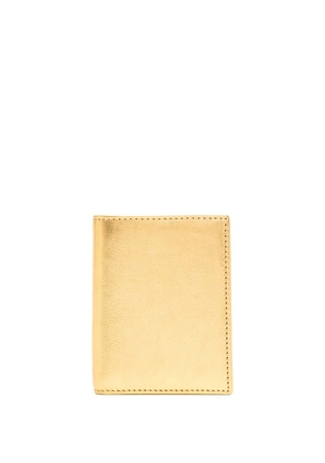 Comme Des Garçons Wallet metallic bi-fold cardholder - Gold