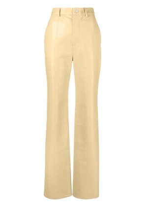 Nanushka high-waist straight trousers - Neutrals