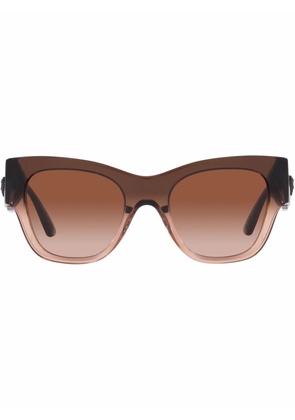 Versace Eyewear logo-plaque gradient sunglasses - Brown