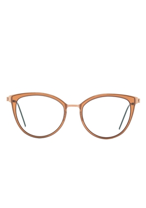 Lindberg cat-eye glasses - Brown