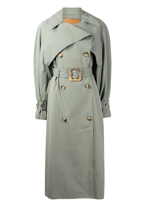 Rejina Pyo double-breasted belted trench coat - Green