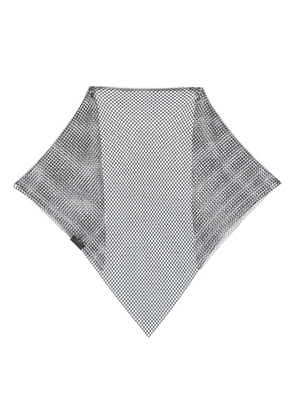 Lanvin crystal-embellished mesh scarf - Black