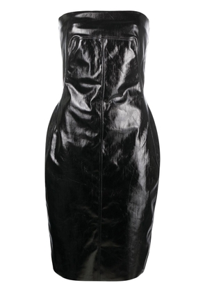 Rick Owens square-neck strapless dress - Black