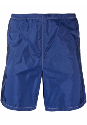 Prada elasticated waistband swim shorts - Blue