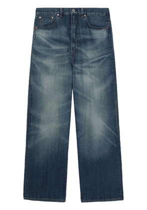 Junya Watanabe MAN faded-effect selvedge jeans - Blue