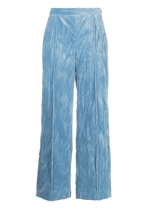 Rachel Comey Giro velvet straight-leg trousers - Blue