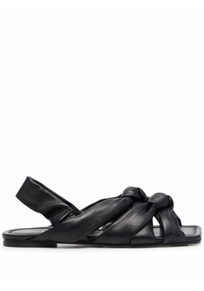 Vic Matie knot-detail sandals - Black