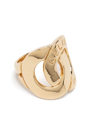Céline Pre-Owned 18kt yellow gold Interlocking circle ring
