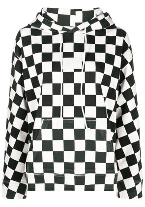 MM6 Maison Margiela checkerboard-print hoodie - Neutrals