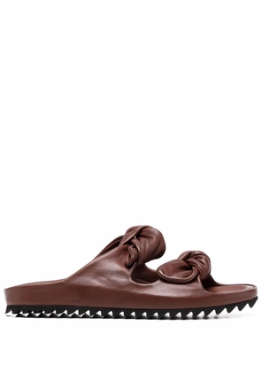 Officine Creative knotted-strap sandals - Brown