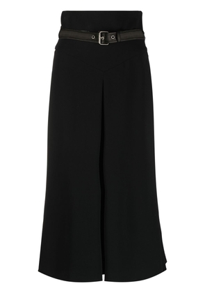 Moschino high-waisted belted skirt - Black
