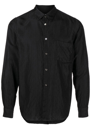 Black Comme Des Garçons embroidered paisley-pattern shirt